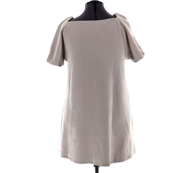 See N Be Seen Dress Womens 2X Taupe Romantic Career Night Out Brunch Event NWT - Picture 3 of 10